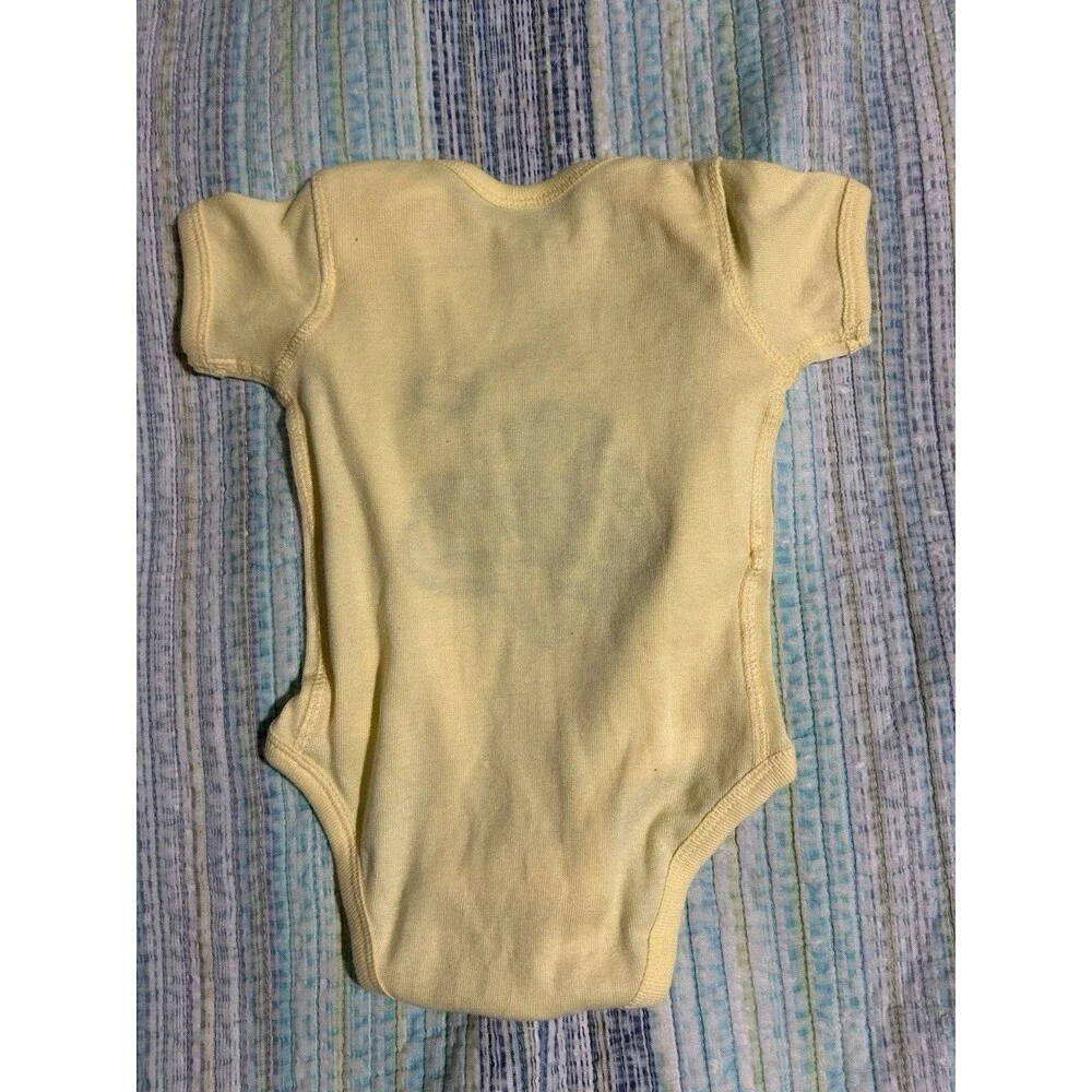 Savannah Bananas Baseball Newborn 6 Months Baby One Piece Yellow